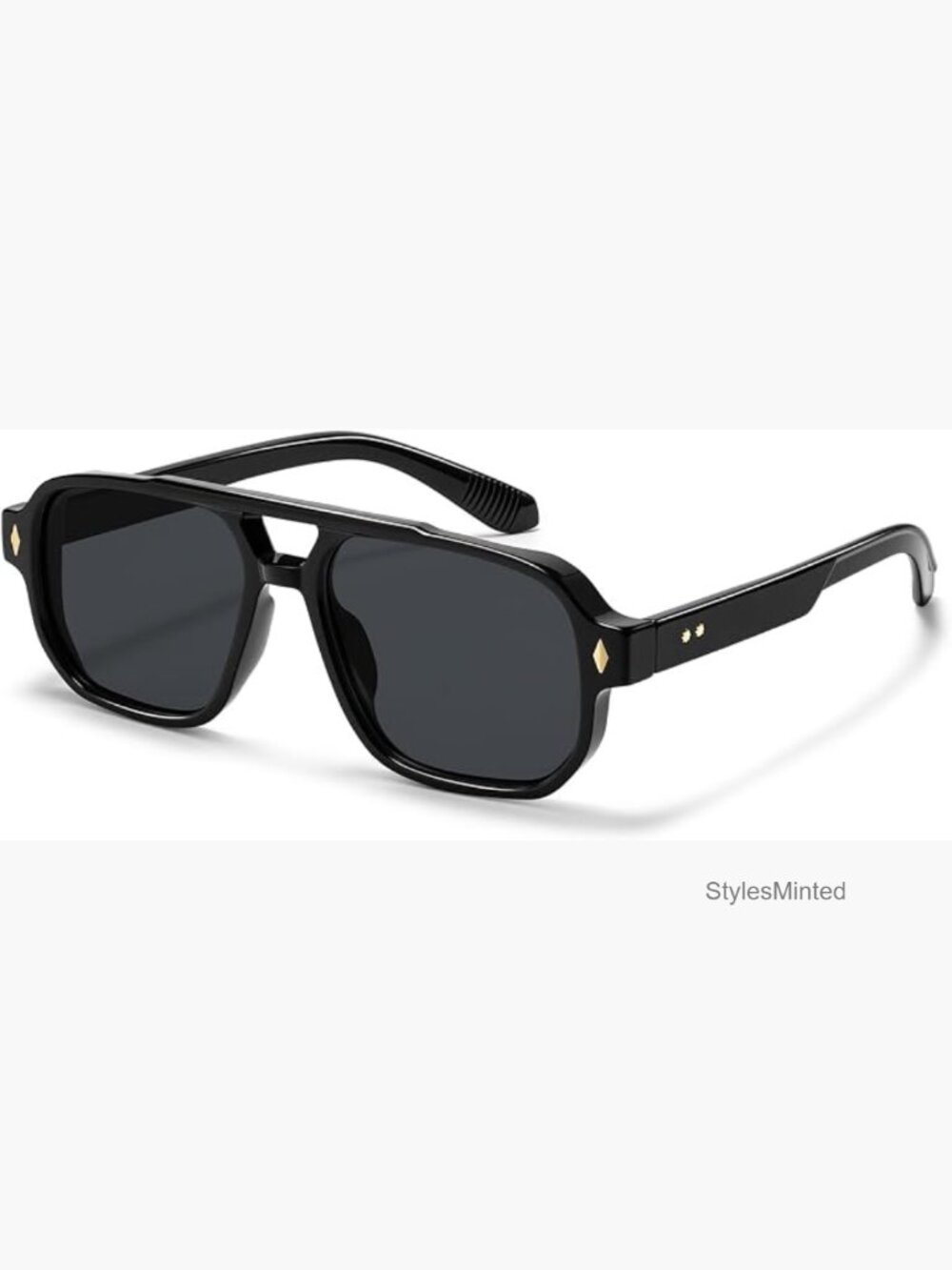 Retro Square Aviator Sunglasses UV400 Protection Unisex